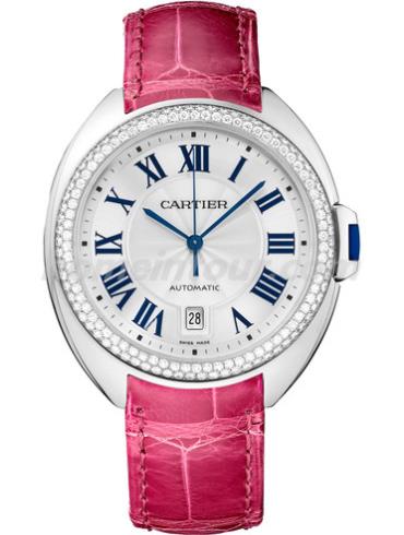 卡地亚WJCL0011女表Clé de Cartier系列-桃红色表带/表径40mm