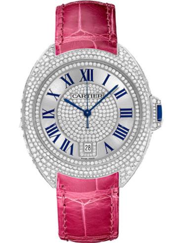 卡地亚WJCL0019女表Clé de Cartier系列-桃红色表带/表径40mm