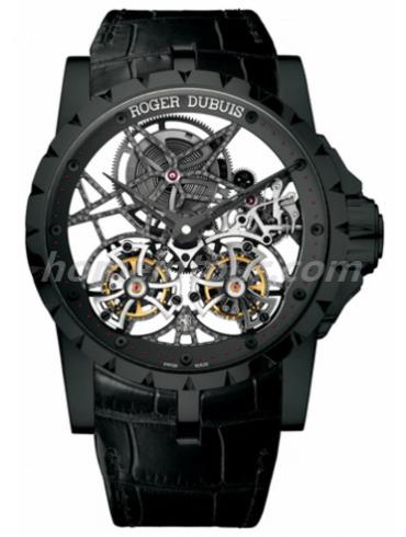 罗杰·杜彼RDDBEX0364男表Excalibur王者系列-黑色表带/表径45mm