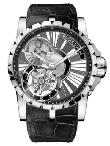 罗杰·杜彼RDDBEX0285男表Excalibur王者系列-黑色表带/表径45mm