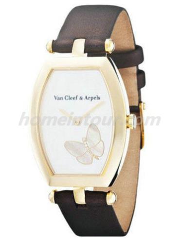 梵克雅宝VCARF52200女表Lady Arpels Papillon蝴蝶系列-紫红色表带/表径26x33mm