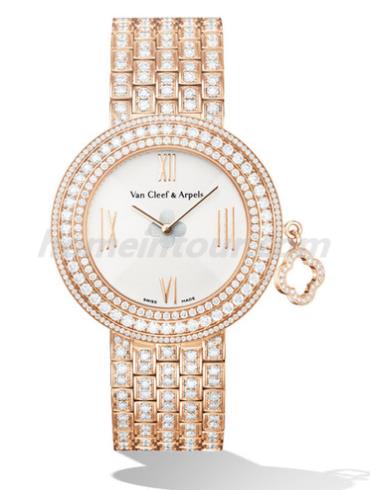 梵克雅宝VCARN5LP00女表Charms系列-香槟色表带/表径38mm