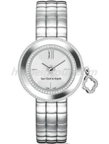 梵克雅宝VCARN5LG00女表Charms系列-银色表带/表径32mm