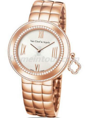 梵克雅宝VCARN5LF00女表Charms系列-香槟色表带/表径38mm