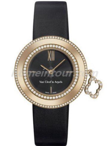梵克雅宝VCARN01300女表Charms系列-黑色表带/表径32mm