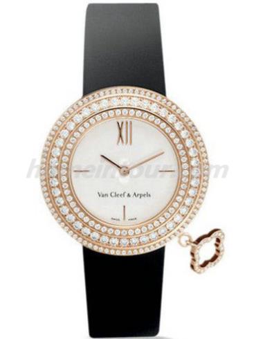 梵克雅宝VCARM93500女表Charms系列-黑色表带/表径32mm