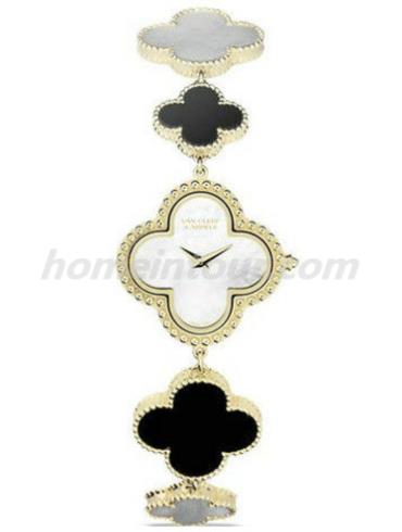 梵克雅宝VCARF53500女表Alhambra系列-灰色表带/表径29.3mm