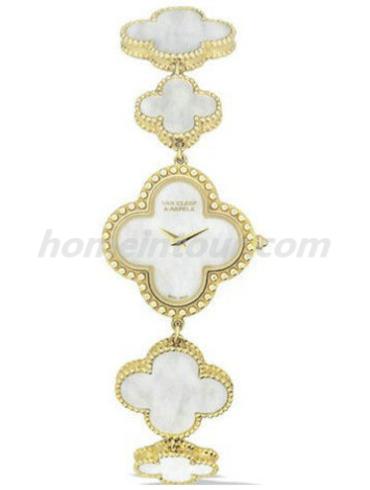 梵克雅宝VCARD68000女表Alhambra系列-白色表带/表径29.3mm