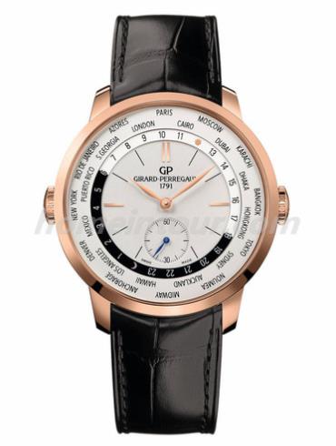 芝柏49557-52-131-BB6C 男表GP 1966系列-黑色表带/表径40mm