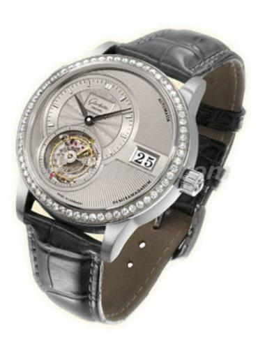 格拉苏蒂原创93-01-05-22-04男表Pano Classic 经典偏心系列-黑色表带/表径39.4mm