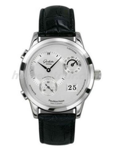 格拉苏蒂原创93-01-05-12-04男表Pano Classic 经典偏心系列-灰色表带/表径39.4mm