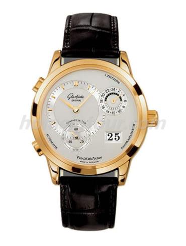 格拉苏蒂原创90-04-01-01-04男表Pano Classic 经典偏心系列-黑色表带/表径39.4mm