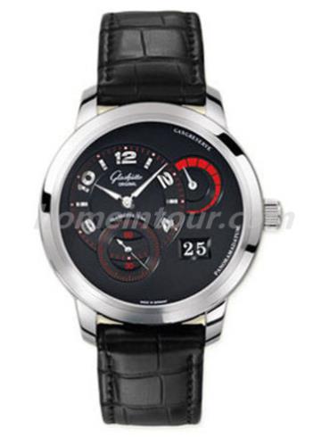 格拉苏蒂原创90-03-34-14-04男表Pano Classic 经典偏心系列-黑色表带/表径42mm