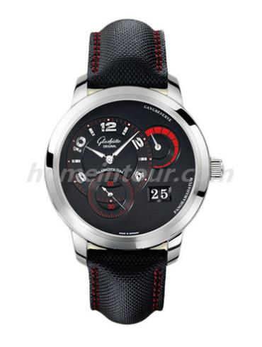 格拉苏蒂原创90-03-34-14-03男表Pano Classic 经典偏心系列-黑色表带/表径42mm