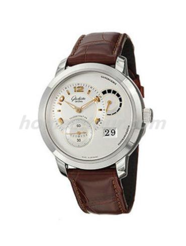 格拉苏蒂原创90-03-31-34-04男表Pano Classic 经典偏心系列-棕色表带/表径45mm