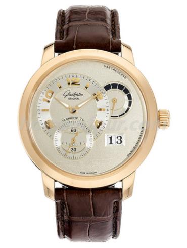 格拉苏蒂原创90-03-31-11-05男表Pano Classic 经典偏心系列-棕色表带/表径42mm