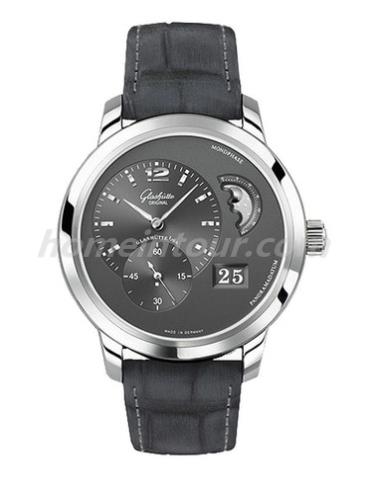 格拉苏蒂原创90-02-36-12-05男表Pano Classic 经典偏心系列-黑色表带/表径42mm