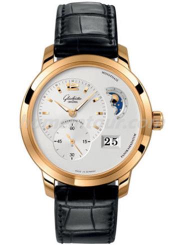 格拉苏蒂原创90-02-34-11-05男表Pano Classic 经典偏心系列-黑色表带/表径42mm