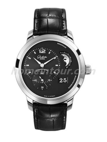 格拉苏蒂原创90-02-33-14-05男表Pano Classic 经典偏心系列-黑色表带/表径42mm