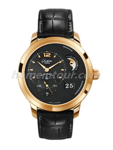 格拉苏蒂原创90-02-32-11-05男表Pano Classic 经典偏心系列-黑色表带/表径42mm