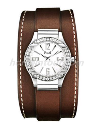 伯爵G0A32041女表Piaget Polo系列-棕色表带/表径28mm