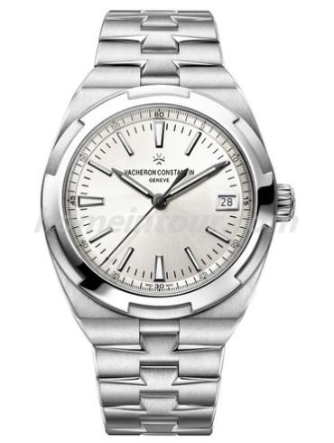 江诗丹顿4500V_110A-B126男表Overseas纵横四海系列-银色表带/表径41mm