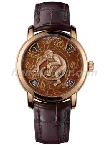 江诗丹顿86073_000R-8971男表Métiers d’Art艺术大师系列-棕色表带/表径40mm