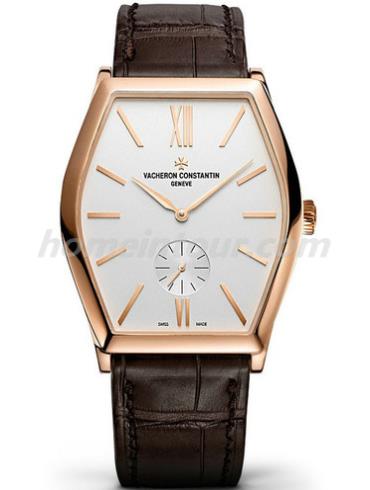 江诗丹顿82230-000R-9963男表MALTE马耳他系列-褐色表带/表径36.70 x 47.61mm