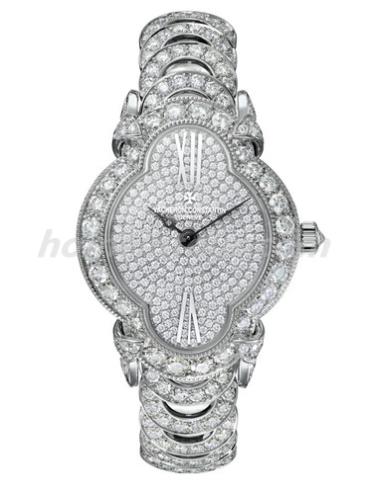 江诗丹顿37640-F02G-B021女表HEURES CRéATIVES创意时光系列-银白色表带/表径&#8211;