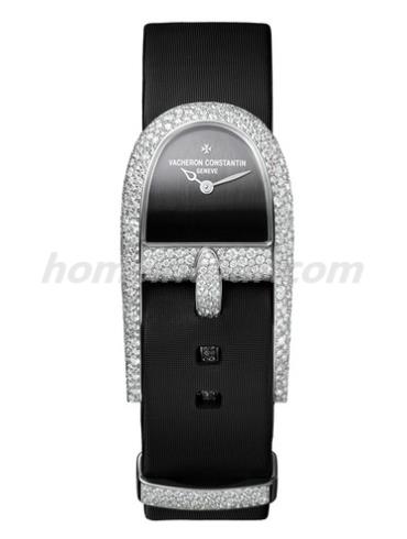 江诗丹顿37560-000G-B028女表HEURES CRéATIVES创意时光系列-黑色表带/表径&#8211;