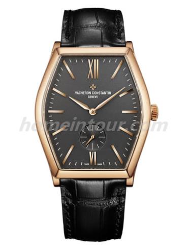 江诗丹顿82230-000R-9716男表MALTE马耳他系列-黑色表带/表径36.7 x 47.6mm