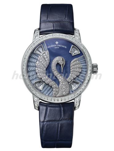 江诗丹顿86675-000G-B115男表MALTE马耳他系列-蓝色珐琅表带/表径42mm