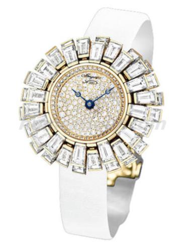 宝玑GJE26BA20.8589DB1女表High Jewellery 高级珠宝腕表系列-白色表带/表径&#8211;
