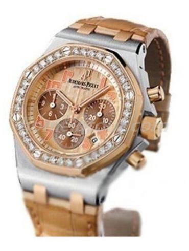 爱彼26113SR.ZZ.D804CR.01男表千禧系列-棕色表带/表径40mm