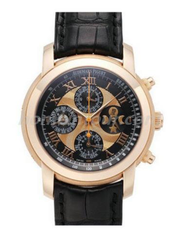 爱彼26094OR.OO.D002CR.01男表千禧系列-黑色表带/表径43mm