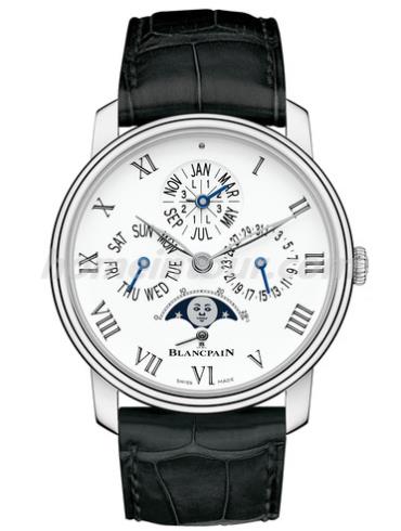 宝珀6659-3431-55B男表Villeret系列-黑色表带/表径42mm