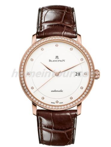 宝珀6223-2987-55B男表Villeret系列-棕色表带/表径38mm