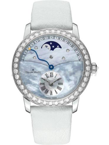 宝珀3653-1954L-58B女表女士腕表系列-白色表带/表径36mm