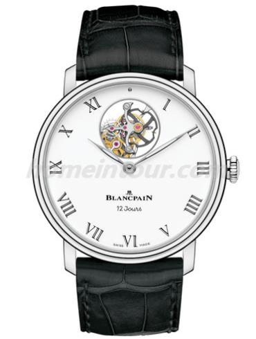 宝珀66240-3431-55B男表Villeret系列-黑色表带/表径42mm