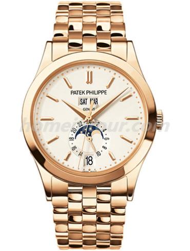 百达翡丽5396_1R-010男表复杂功能时计系列-金色表带/表径38.5mm