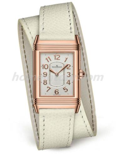 积家Q330242J女表Reverso翻转系列-米色表带/表径40x24mm