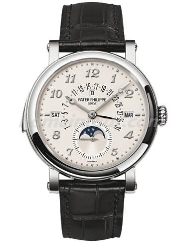 百达翡丽5213G-010男表超级复杂功能时计系列-黑色表带/表径40.6mm