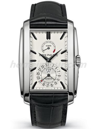 百达翡丽5200G-010男表Gondolo系列-黑色表带/表径46.90*32.40mm