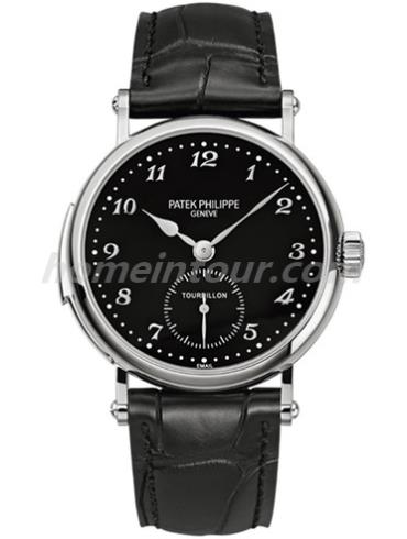 百达翡丽5539G-001男表超级复杂功能时计系列-黑色表带/表径37mm