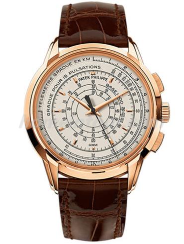 百达翡丽5975R-001男表175 周年纪念表款-巧克力棕色表带/表径40mm