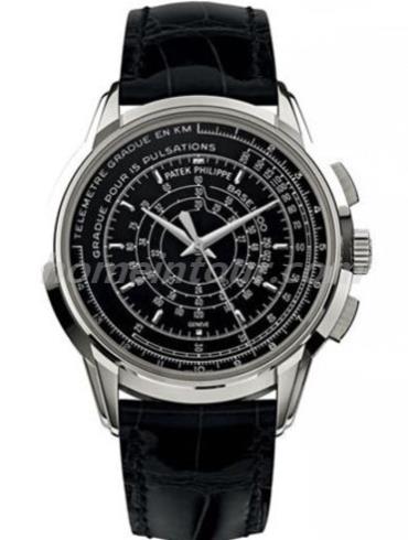 百达翡丽5975P-001男表175 周年纪念表款-黑色表带/表径40mm