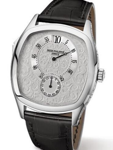 百达翡丽5275P-001男表175 周年纪念表款-黑色表带/表径39.8 x 47.4mm