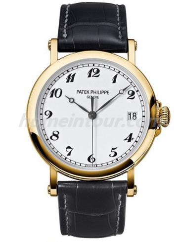 百达翡丽5153J-011男表Calatrava系列-黑色表带/表径38mm