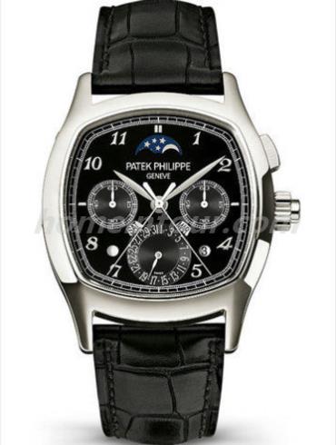 百达翡丽5951P-013男表超级复杂功能时计系列-黑色表带/表径37*45mm