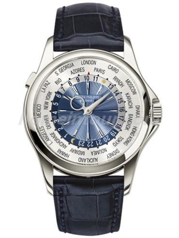 百达翡丽5130P-020男表复杂功能时计系列-深蓝色表带/表径39.5mm